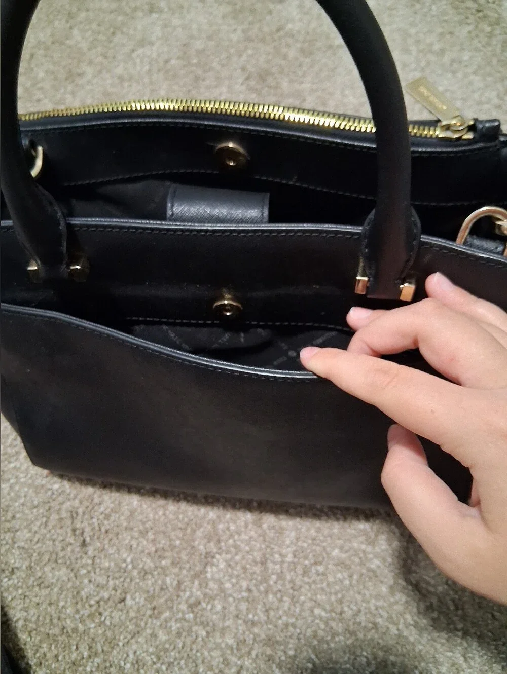 Michael Kors Laila Small Leather Satchel